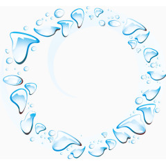 矢量创意设计圆形水纹边框图