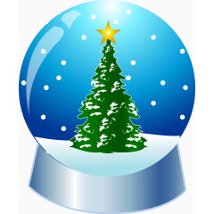 矢量圣诞水晶球元素