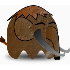 棕色卡通大象装饰