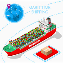 物流轮船矢量发展