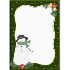 雪人边框