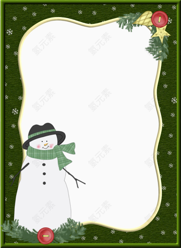 雪人边框