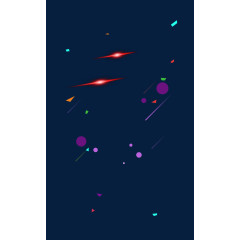 不规则图形三角形炫光漂浮