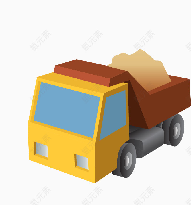 黄色小货车