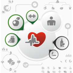 矢量健康图标