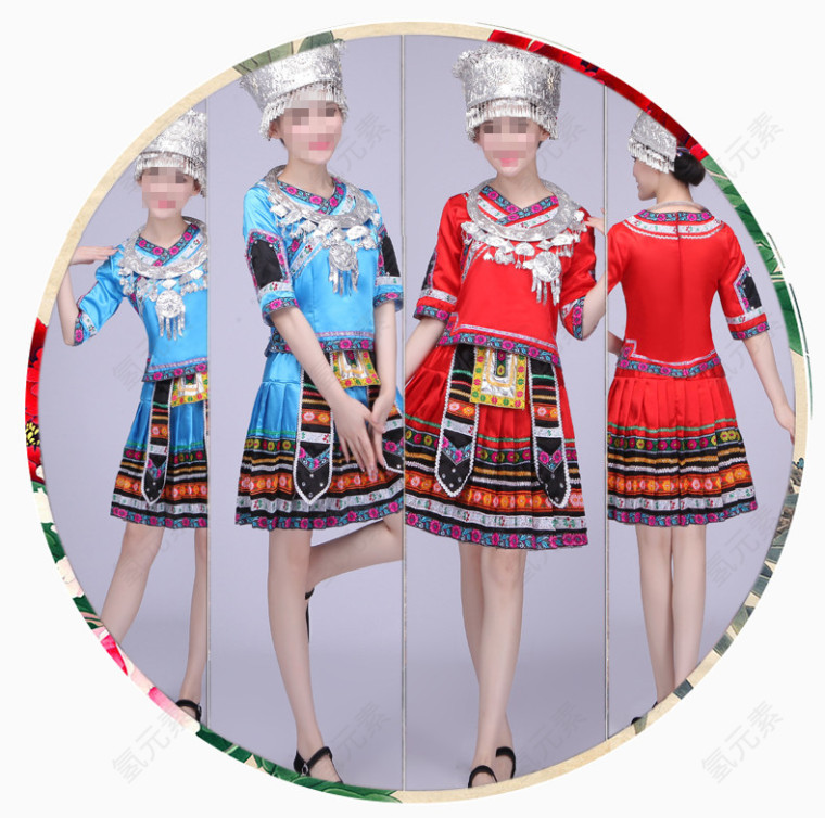少数民族瑶族服装展示