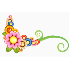 彩色的花纹