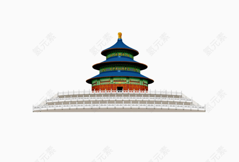 北京天坛风景图