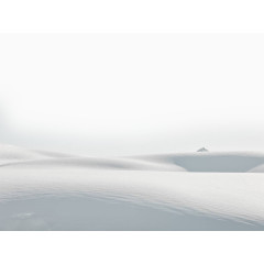 如绘画般的雪山风景