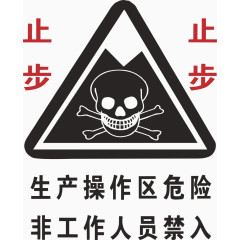 生产操作区禁止入内