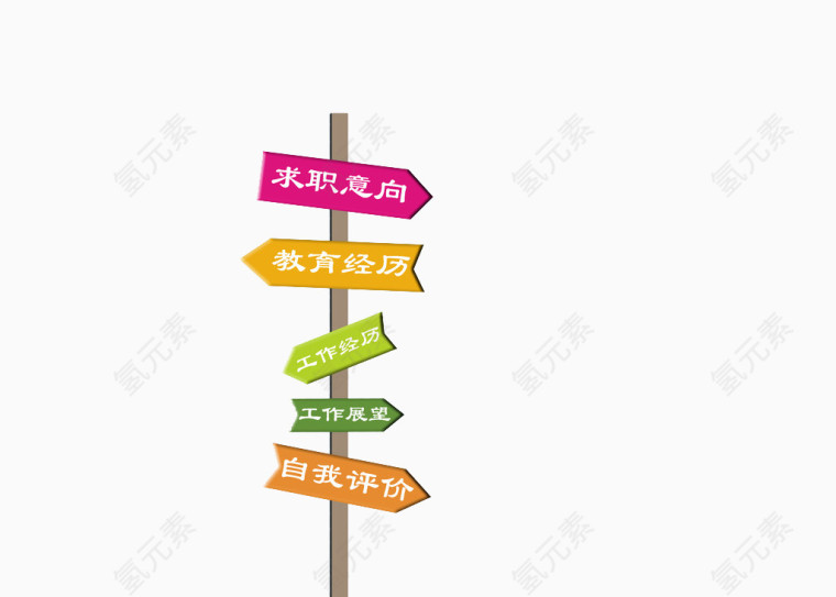 求职简历图案