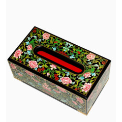 红色底部纸巾盒