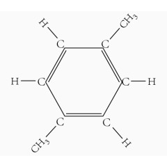 邻二甲苯的分子结构式