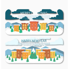 白雪覆盖的小镇