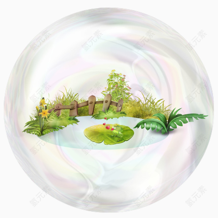 湖水气泡