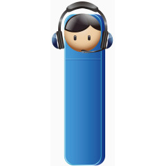 卡通客服咨询客服素材