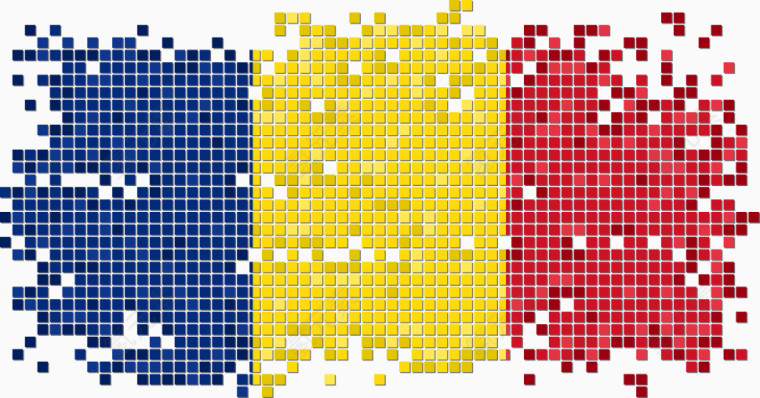 矢量罗马尼亚国旗