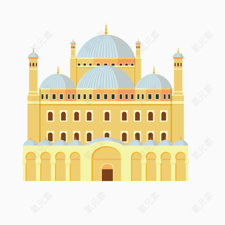 矢量欧式豪华城堡