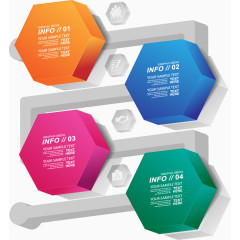 精美商务PPT元素矢量素材