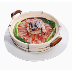 砂锅干肠饭免抠素材