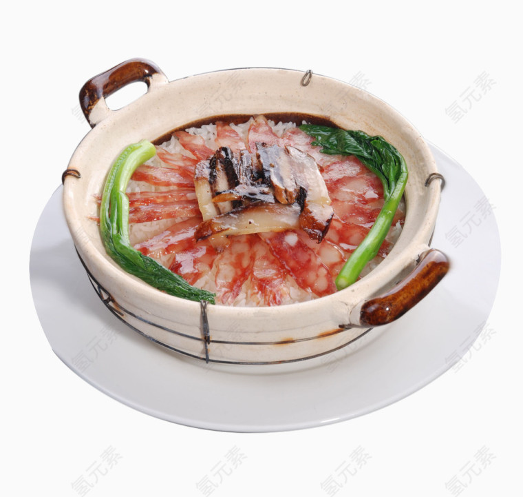 砂锅干肠饭免抠素材