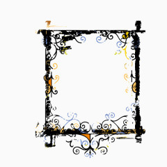 花纹 墨迹 方块 装饰图案