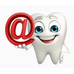 互联网卡通3d小人牙齿图片