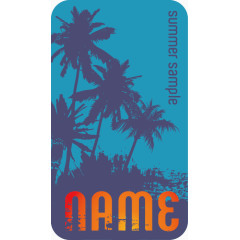 矢量复古名片模板