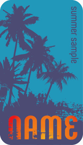 矢量复古名片模板