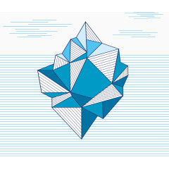 立体几何矢量素材