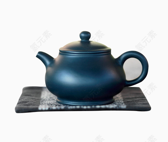 黑紫色茶壶