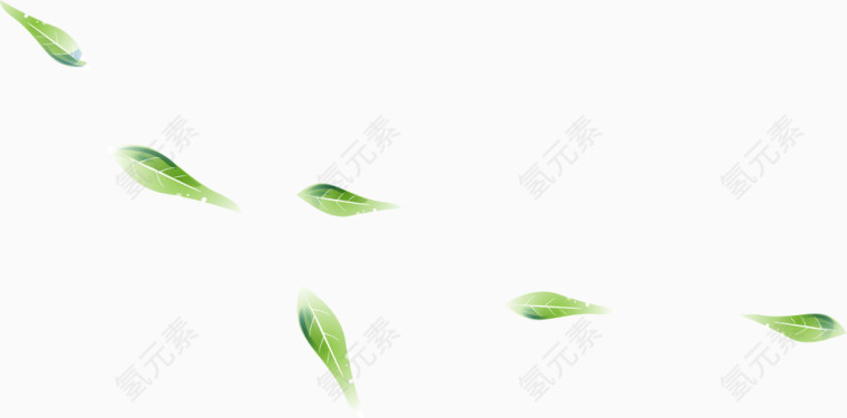 绿色树叶漂浮