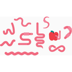 矢量图形动物蚯蚓