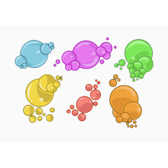 卡通肥皂气泡素材