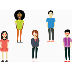 个性青年聚集图.