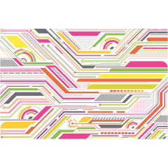 缤纷电路科技底图