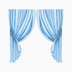 精美蓝色唯美帷幕帘子
