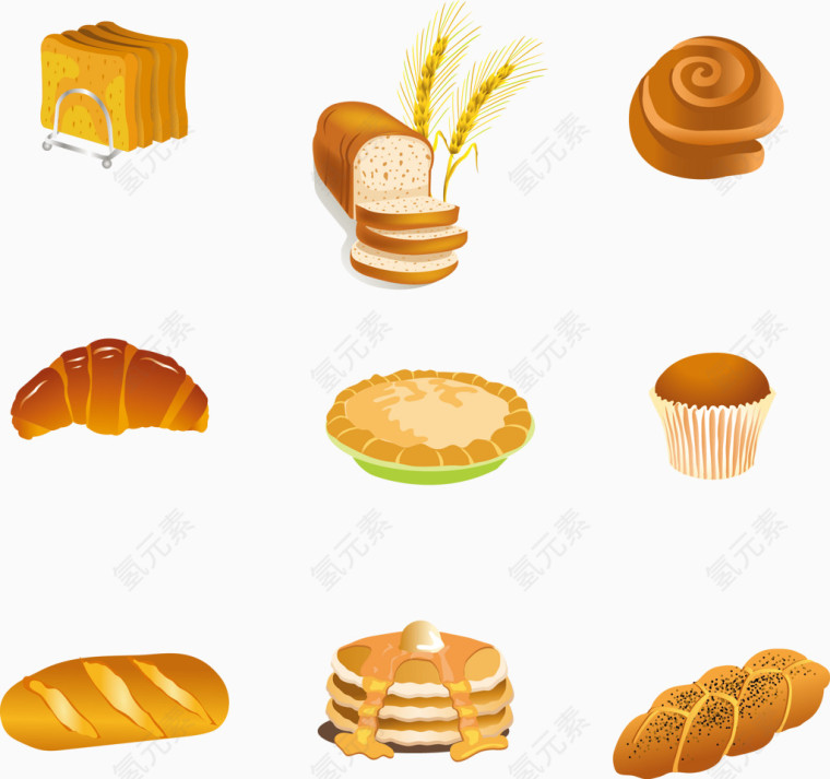 不同面包种类大全