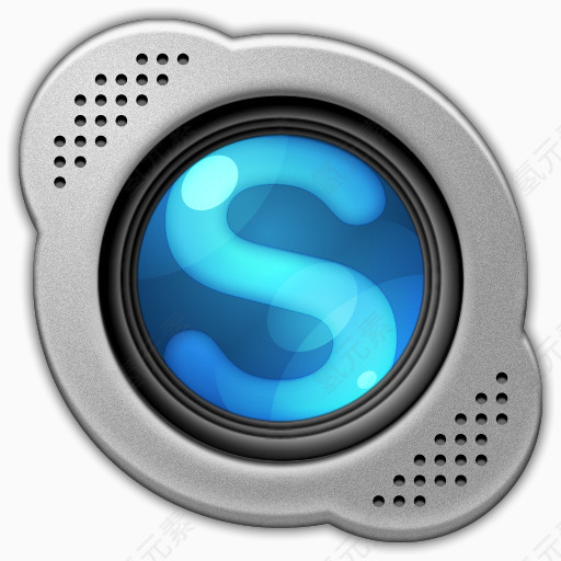 基地镜头标志SkypeSkype的图标