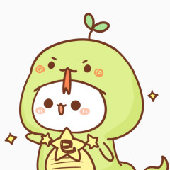 可爱颜文字恐龙头像