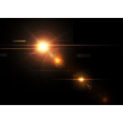 光效 太阳 金色