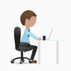 卡通职场人物矢量