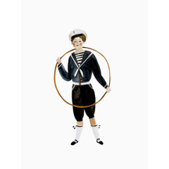 卡通海军服男孩