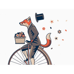 狐狸先生卡通素材