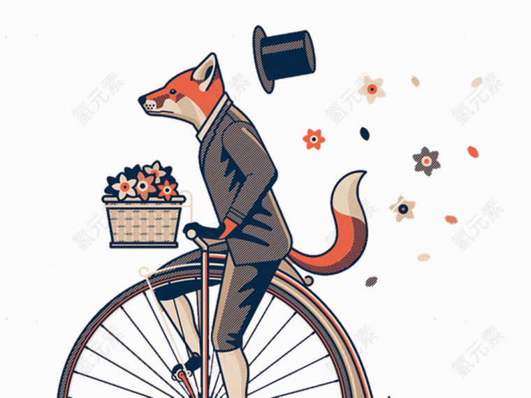 狐狸先生卡通素材