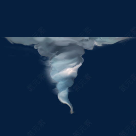 龙卷风带闪电特效