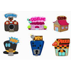 形象可爱的小房子