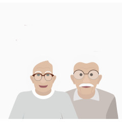 幸福生活的老夫妻