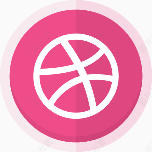 创意DribbbleDribbble标志平面设计师在线组合社交网络网页设计师终极社会