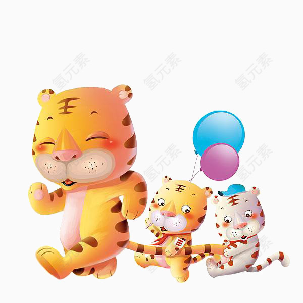 卡通老虎素材